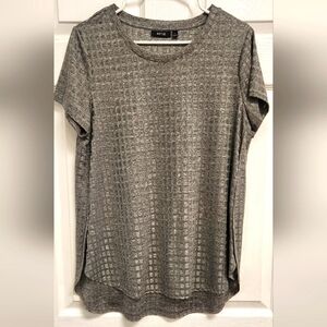 Gray Metallic Women's Top